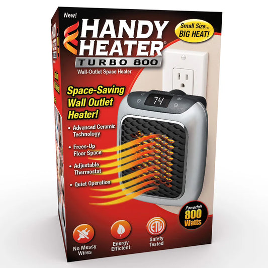 Handy Heater Turbo 800 - Portable Wall-Outlet Space Heater